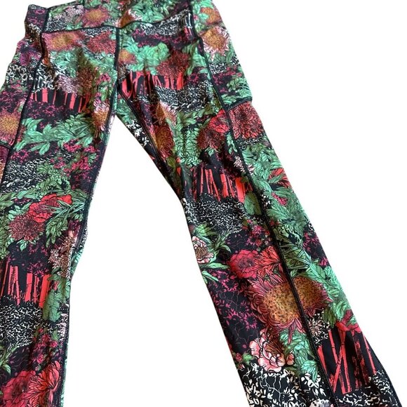 Lululemon Wunder Under Bold Floral Print Leggings Full Length Stretch Size 8 - Picture 4 of 10